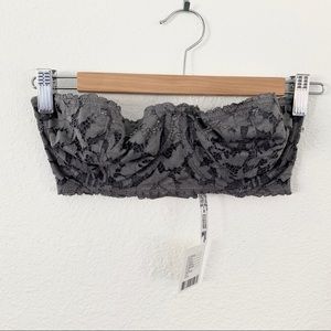 Free People strapless lace bra
